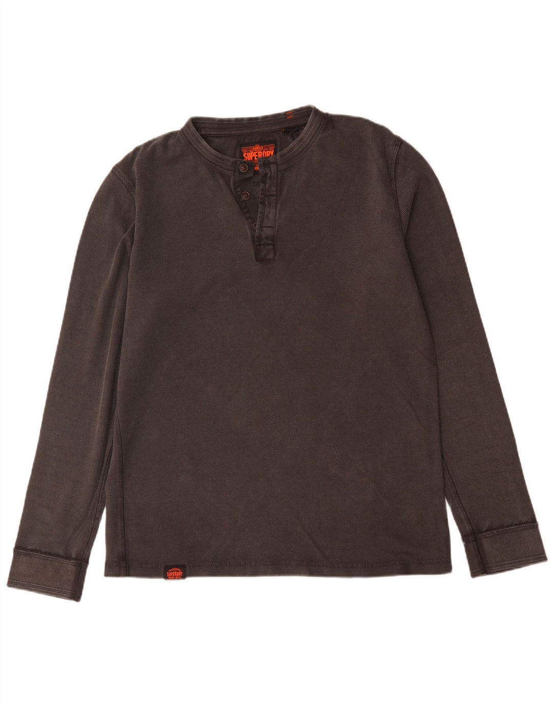 Superdry Herre Top Langærmet Stor Grå Bomuld