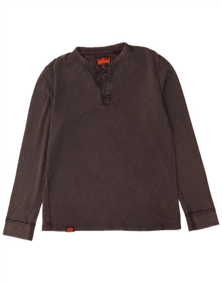 Superdry Herre Top Langærmet Stor Grå Bomuld
