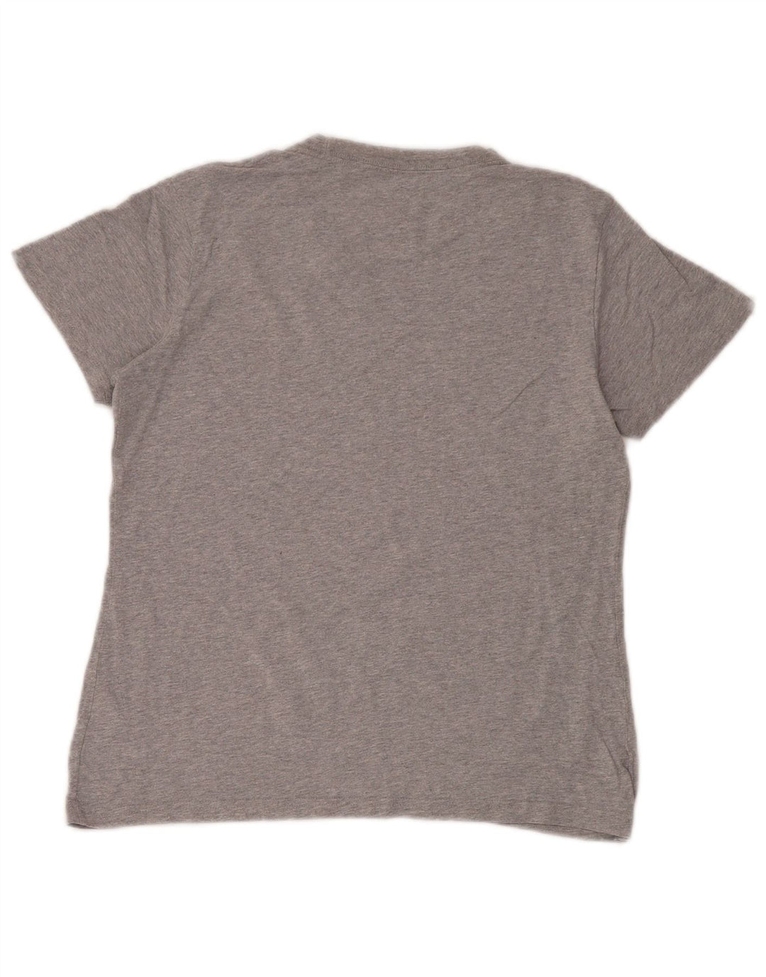 Adidas Dame Grafisk T-Shirt Top UK 12 Medium Grå Bomuld