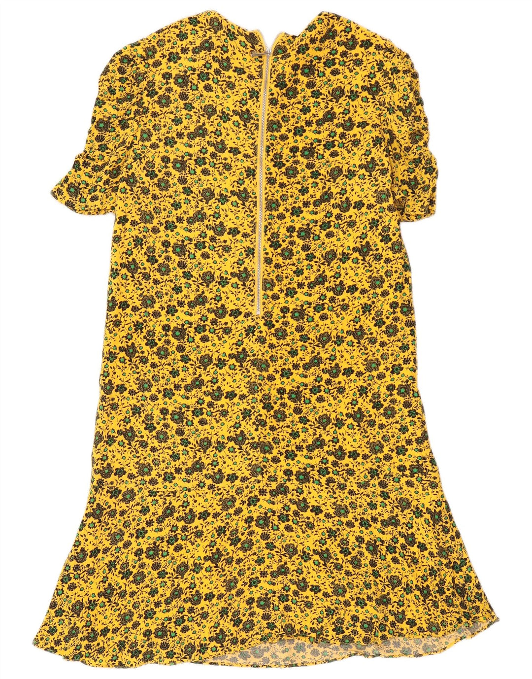 Whistle Dame A-Line Kjole UK 8 Small Yellow Floral