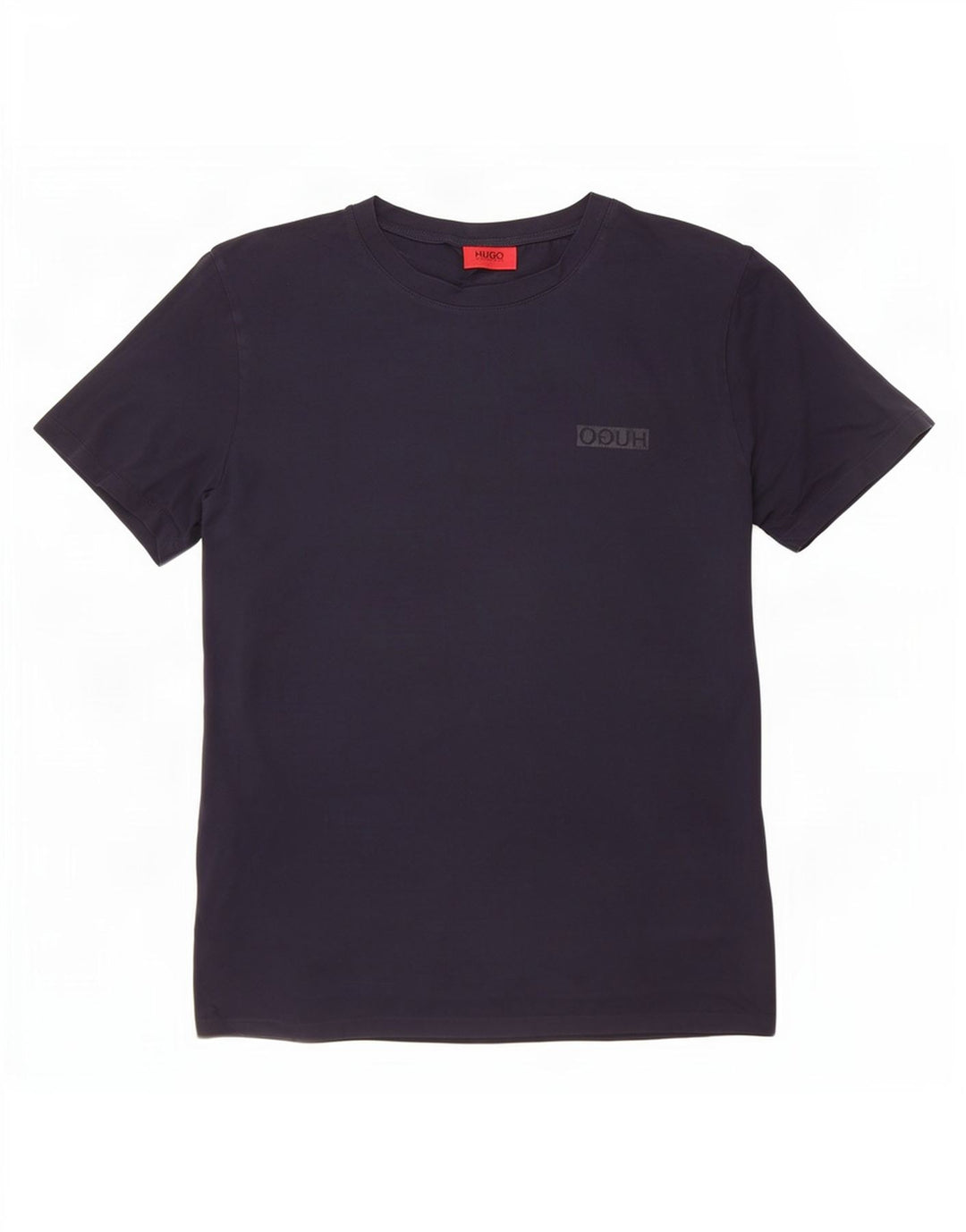 Hugo Boss Herre T-Shirt Top Medium Marineblå Bomuld