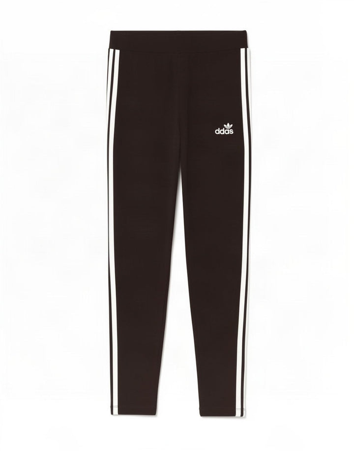 Adidas Dame Leggings UK 12 Medium Sort Bomuld