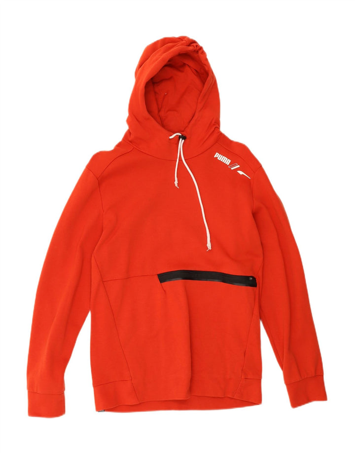 PUMA Mens Hoodie Jumper Medium Red Vintage Puma and Second-Hand Puma from Messina Hembry 