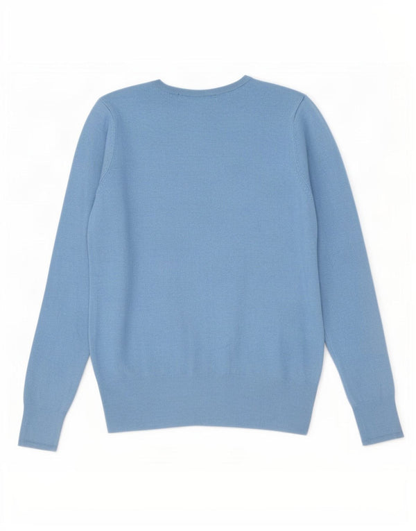 Marks & Spencer Dame Cardigan Sweater UK 10 Small Blue Viscose