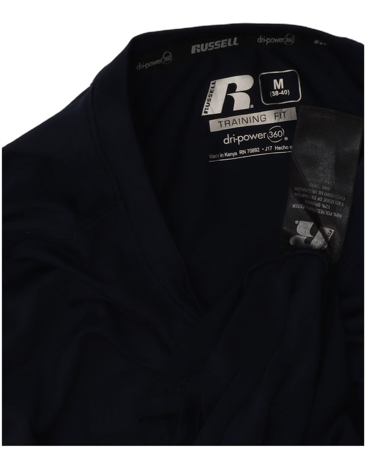 RUSSELL ATHLETIC Herre top langærmet UK 38/40 medium marineblå polyester