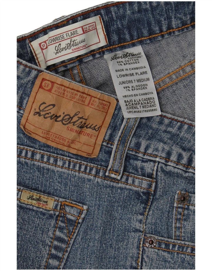 LEVI'S Piger Flared Jeans 6-7 År W30 L31 Blå Bomuld