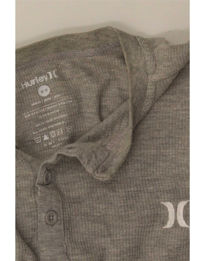 Hurley Herre T-shirt Top Langærmet mellemgrå bomuld