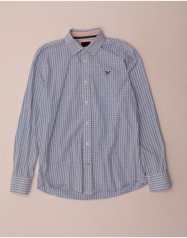 Crew Clothing Mens Classic Fit Shirt Medium Blue Gingham