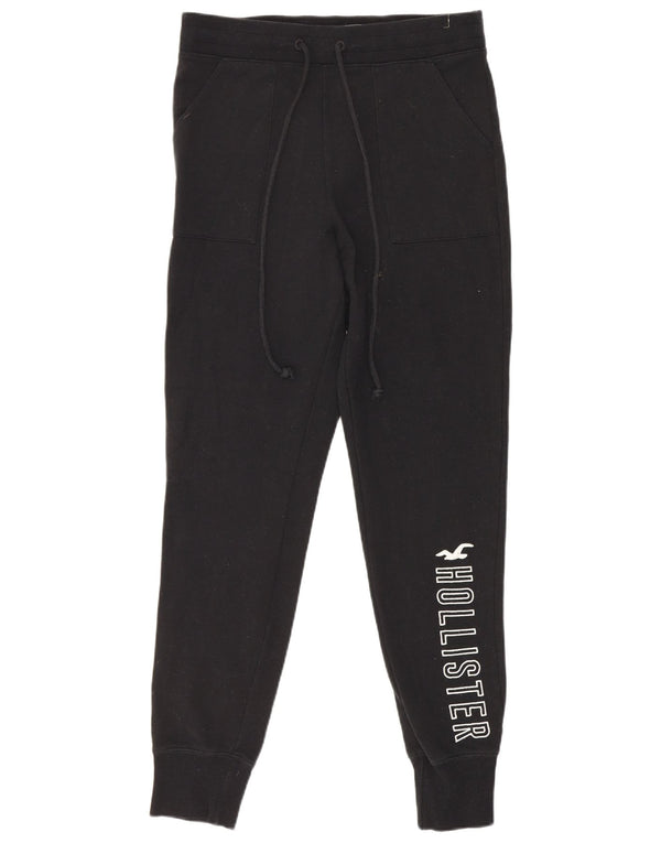Hollister Graphic Tracksuit Bukser til kvinder Joggers UK 12 Medium Black