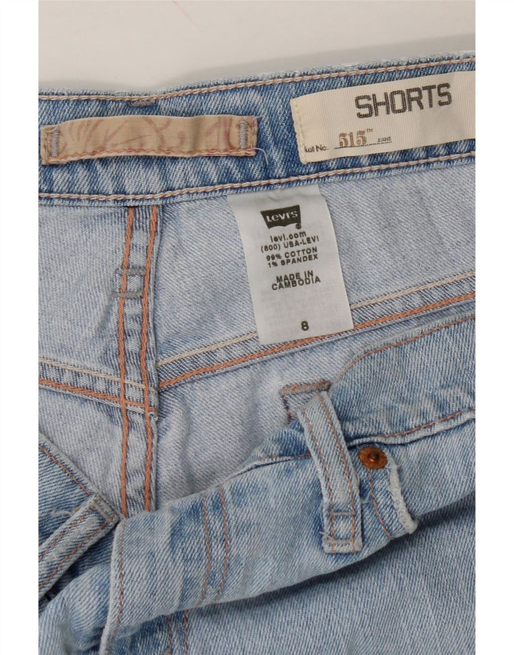 LEVI'S Womens 515 Denim Shorts US 8 Medium W30  Blue Cotton Vintage Levi's and Second-Hand Levi's from Messina Hembry 