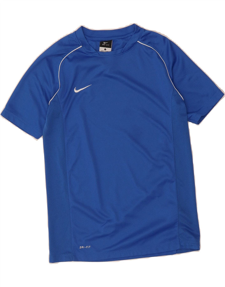 NIKE Boys Dri Fit T-Shirt Top 12-13 Years Large Blue Polyester Vintage Nike and Second-Hand Nike from Messina Hembry 