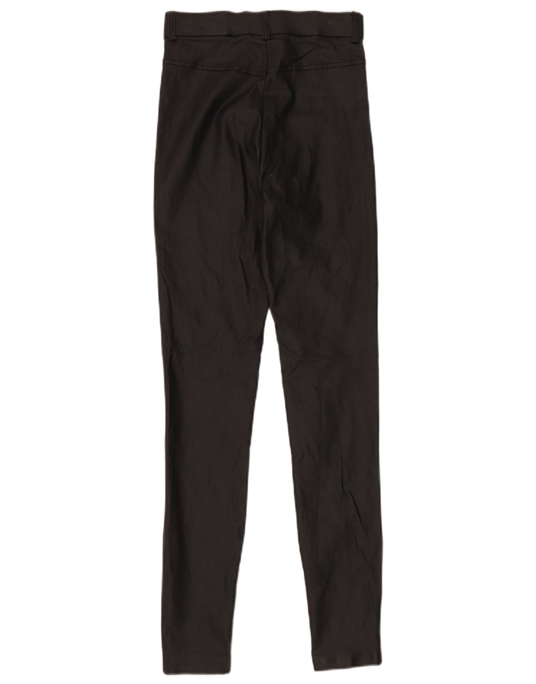 Zara Dame imiteret læder Leggings Small W26 L30 sort polyester