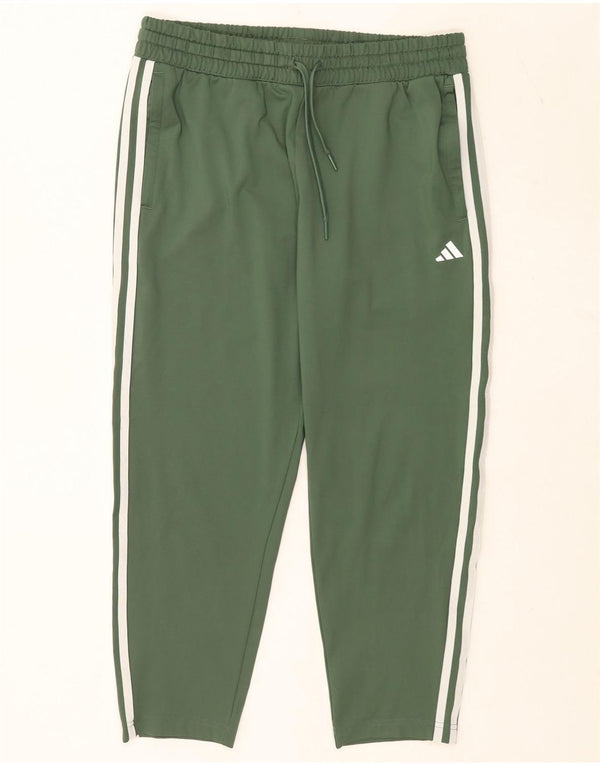 Adidas Dame Aeroready Capri Træningsdragt Bukser UK 12/14 Medium Green