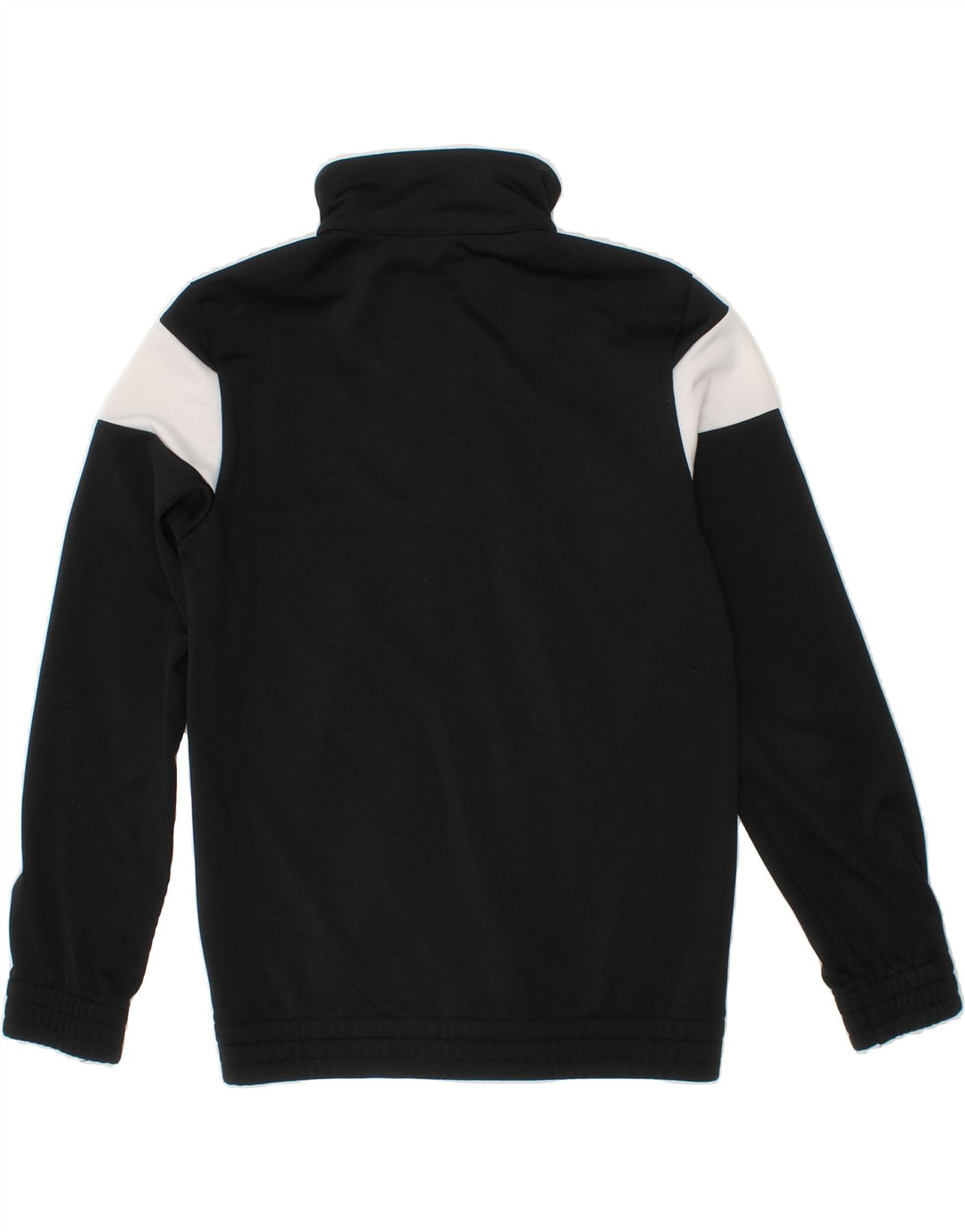 ADIDAS Boys Graphic Tracksuit Top Jacket 7-8 Years Black Colourblock Vintage Adidas and Second-Hand Adidas from Messina Hembry 