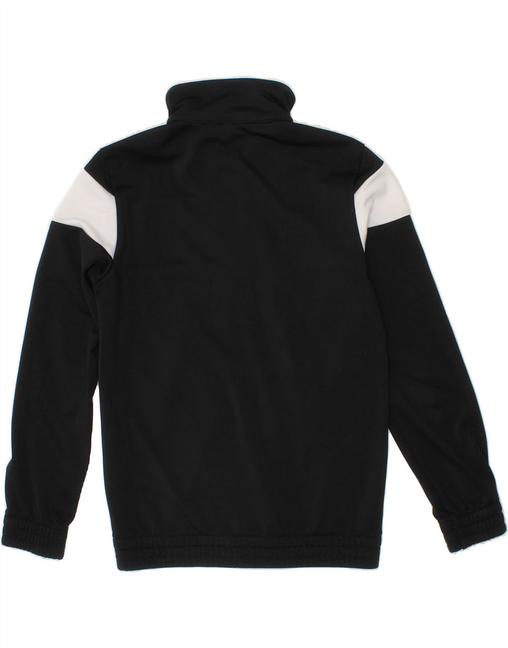 ADIDAS Boys Graphic Tracksuit Top Jacket 7-8 Years Black Colourblock Vintage Adidas and Second-Hand Adidas from Messina Hembry 