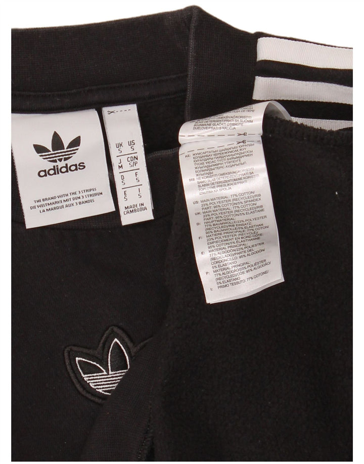 ADIDAS Herre Loose Fit Grafisk Sweatshirt Jumper Lille sort bomuld