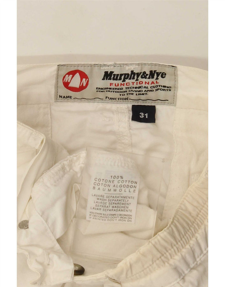 Murphy & Nye Herre Chino Shorts W31 Medium White Bomuld