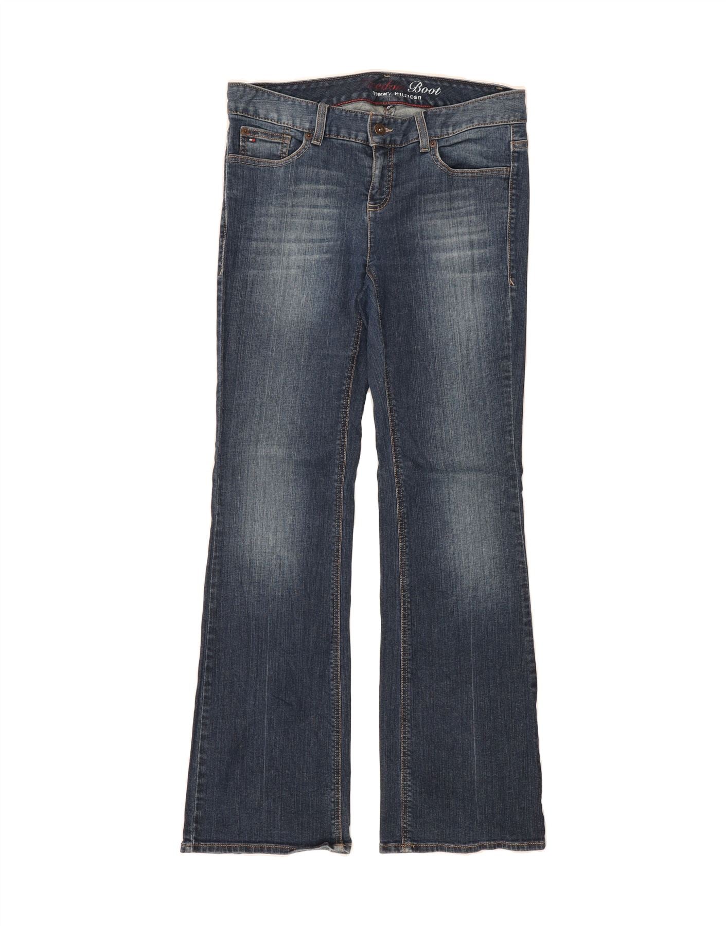 TOMMY HILFIGER Womens Freedom Bootcut Jeans W34 L32 Blue Vintage Tommy Hilfiger and Second-Hand Tommy Hilfiger from Messina Hembry 