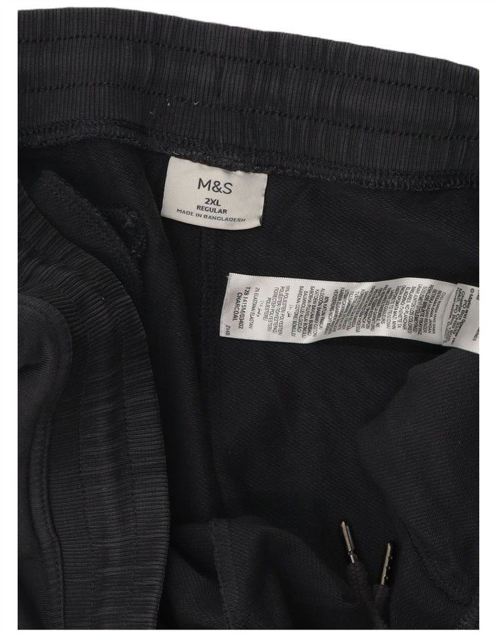 Marks & Spencer Herre Regular Tracksuit Bukser 2XL Grå Bomuld