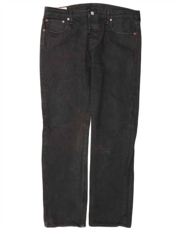 Levi's Straight Jeans til mænd W36 L32 sort bomuld