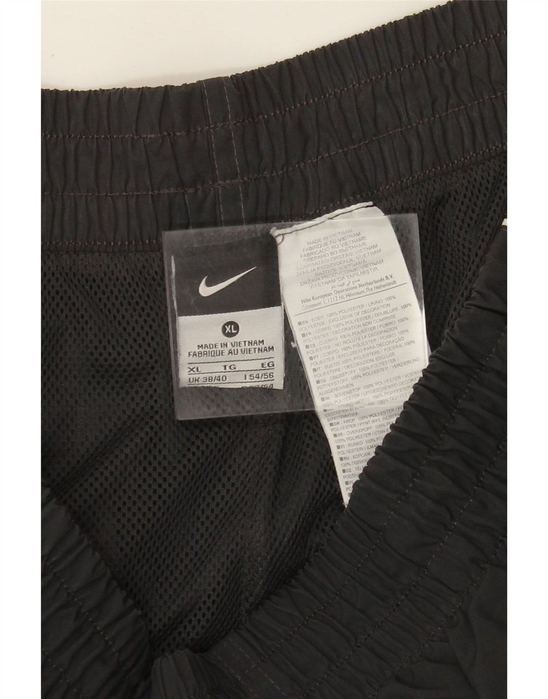 NIKE Sportshorts til mænd XL Sort Colourblock Polyester