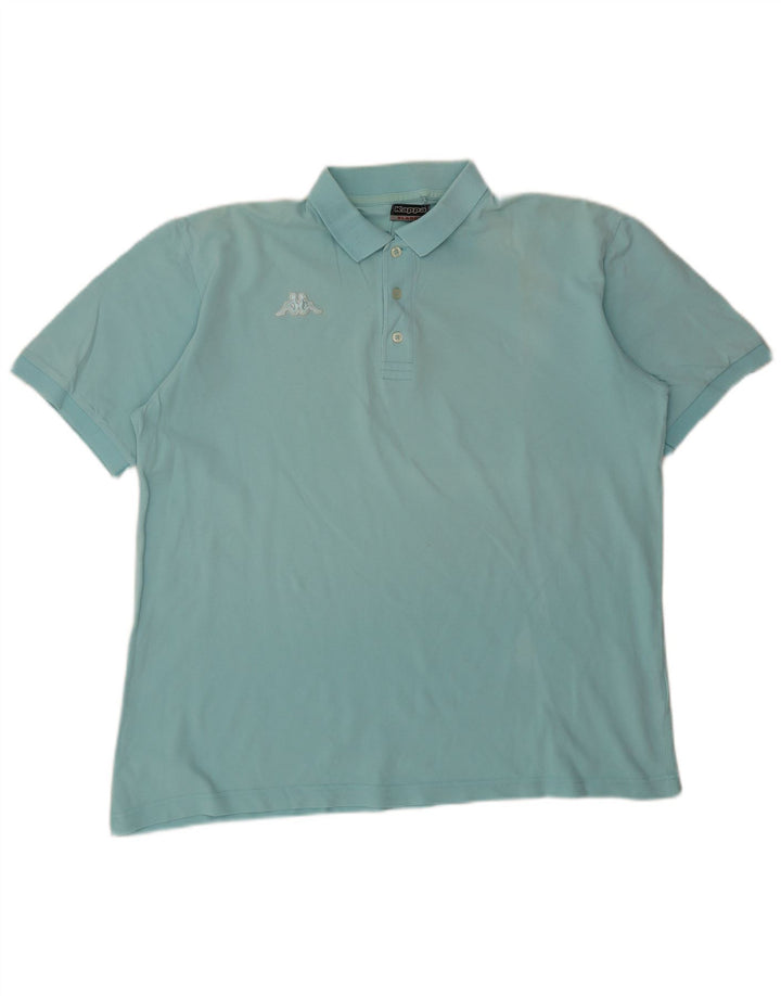 Kappa herre poloshirt XL turkis bomuld