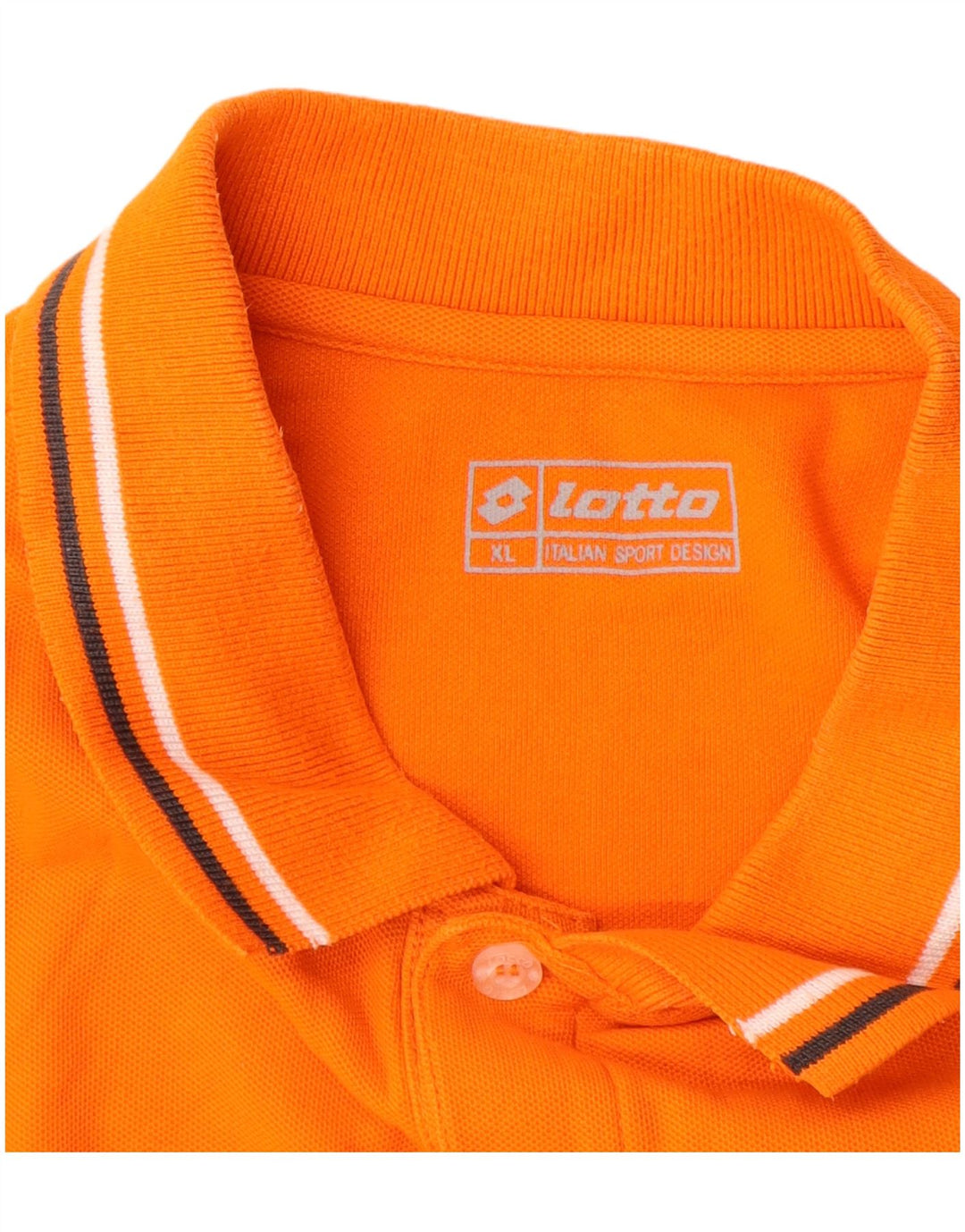 LOTTO Poloshirt til mænd XL Orange Bomuld