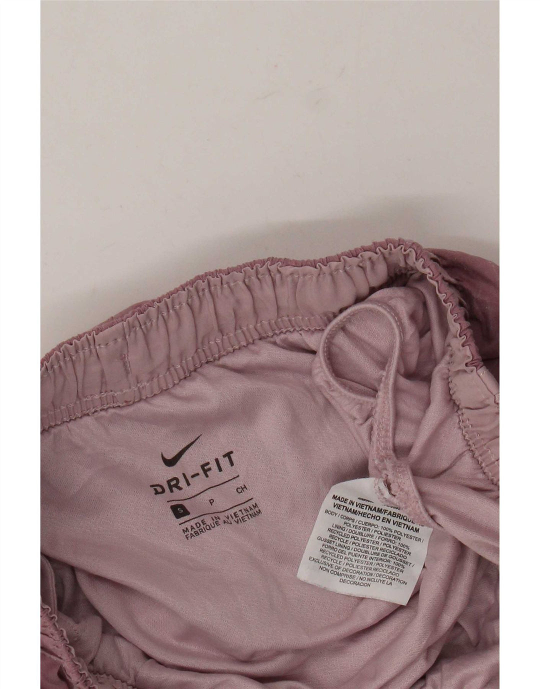 Nike Dame Dri Fit Sports Shorts UK 8 Small Pink Flecked Polyester