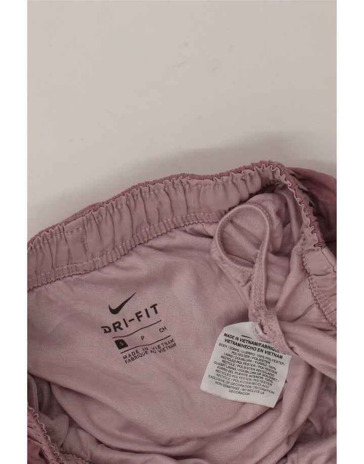 Nike Dame Dri Fit Sports Shorts UK 8 Small Pink Flecked Polyester