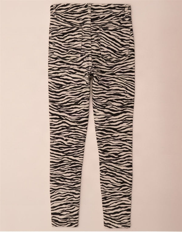 Zara Dame Trafaluc Skinny Jeans EU 40 Medium W30 L27 sort dyreprint