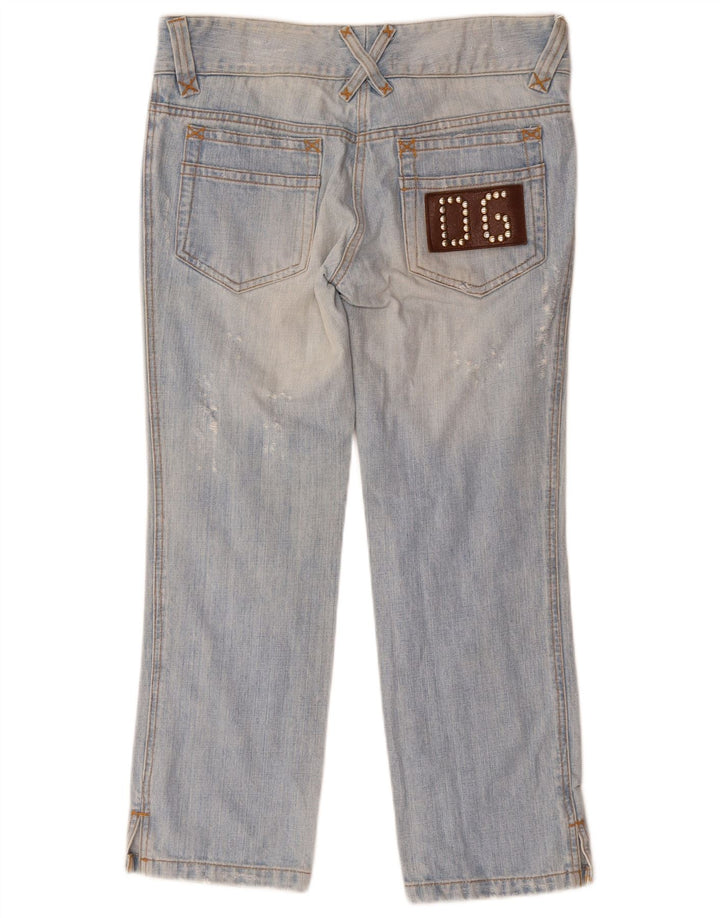 DOLCE & GABBANA Distressed Cropped Jeans IT 42 Medium W32 L25 Blå