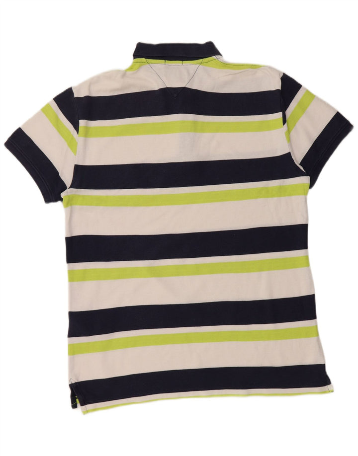 TOMMY HILFIGER Grafisk rugby poloshirt til mænd Medium marineblå stribet