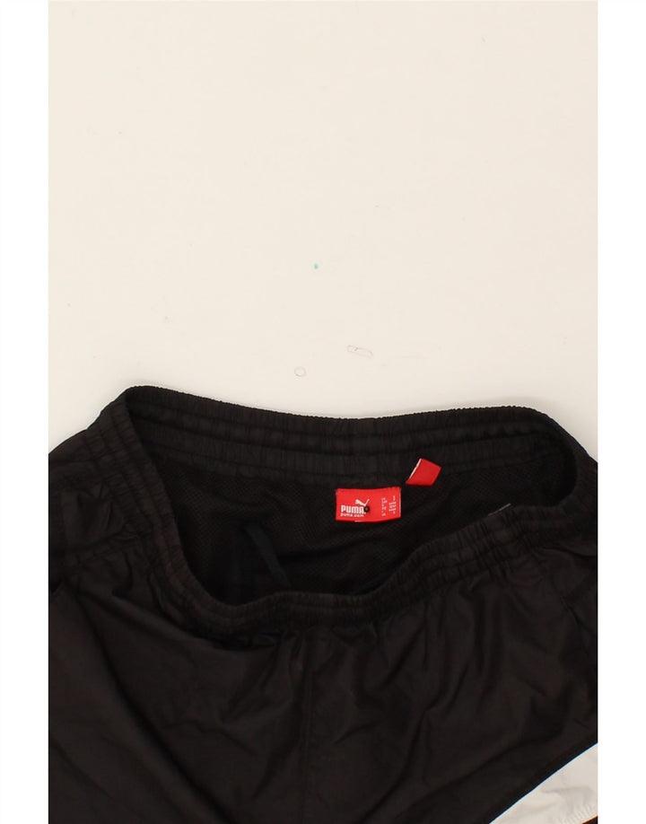 PUMA Mens Graphic Sport Shorts Small  Black Colourblock Vintage Puma and Second-Hand Puma from Messina Hembry 