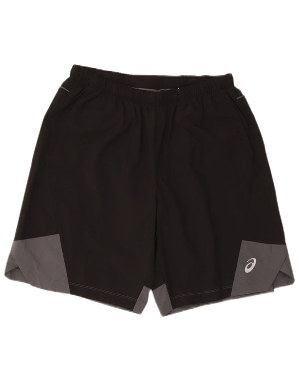 Asics Herre Sportshorts Medium Sort Colourblock Polyester