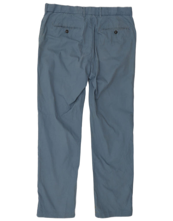 Marks & Spencer Mens Blue Harbour Regular Chino Trousers W34 L31 Blue