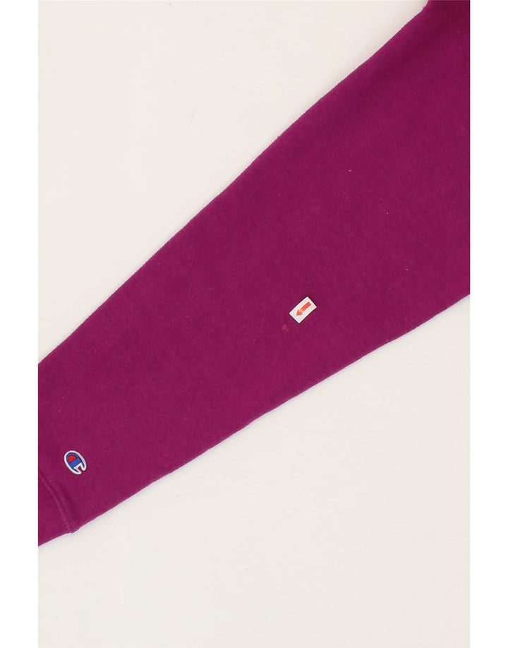 CHAMPION Womens Graphic Sweatshirt Jumper UK 14  Medium Maroon Polyester Vintage Champion and Second-Hand Champion from Messina Hembry 