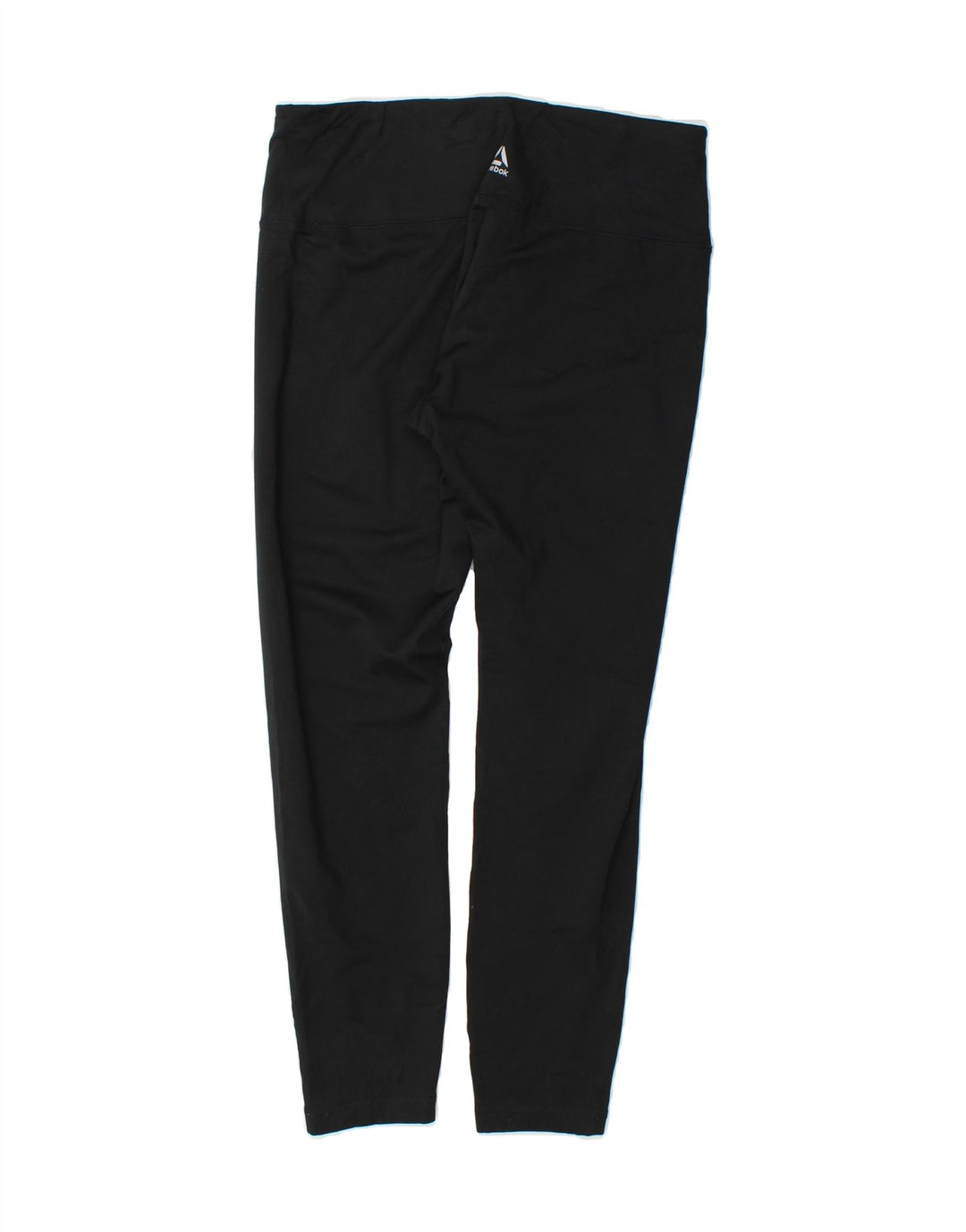 REEBOK Womens Leggings UK 14 Large  Black Polyester Vintage Reebok and Second-Hand Reebok from Messina Hembry 