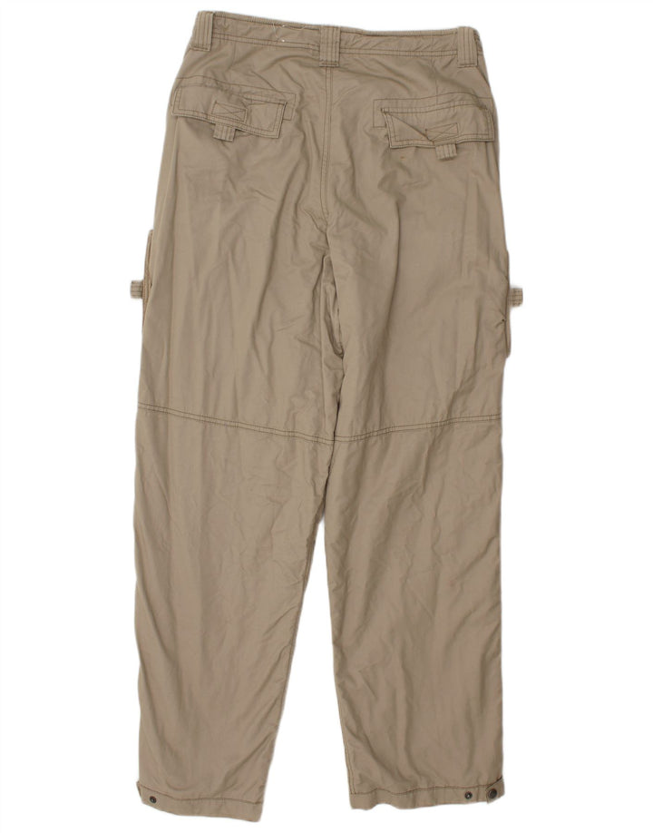 Eddie Bauer Herre Straight Cargo Bukser W33 L32 Beige Bomuld
