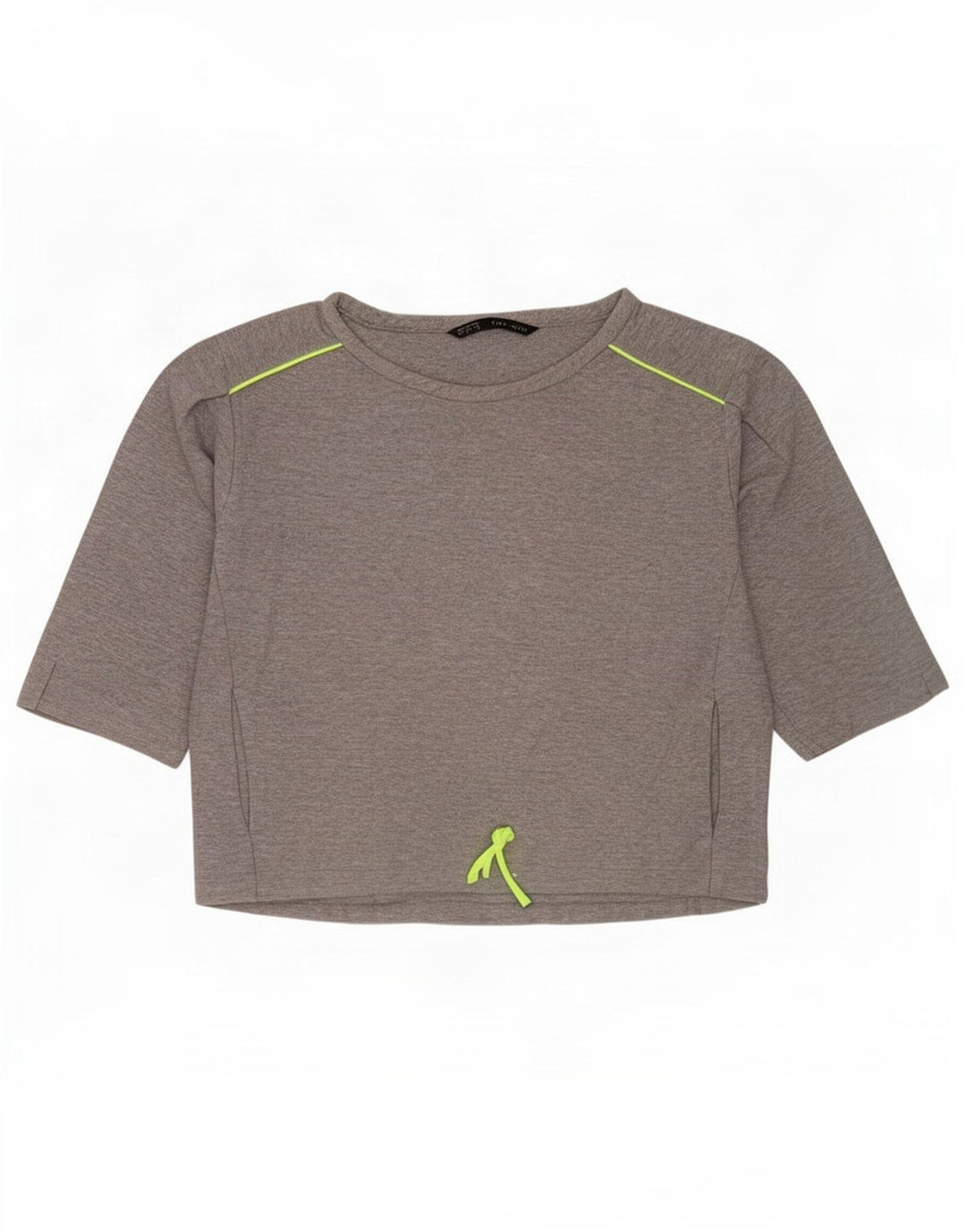 Zara Sweatshirt med 3/4 ærmer til kvinder UK 14 mellemgrå