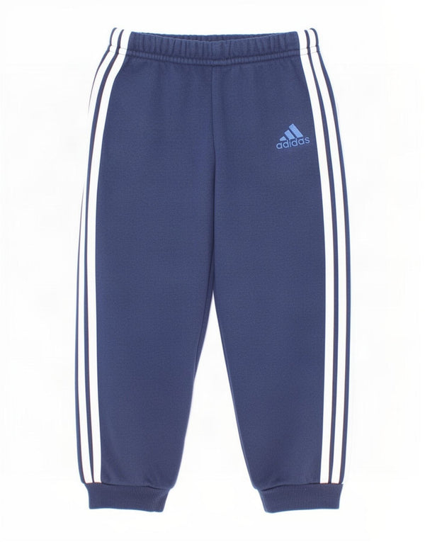 Adidas Baby Boys Joggers træningsdragt bukser 18-24 måneder marineblå bomuld