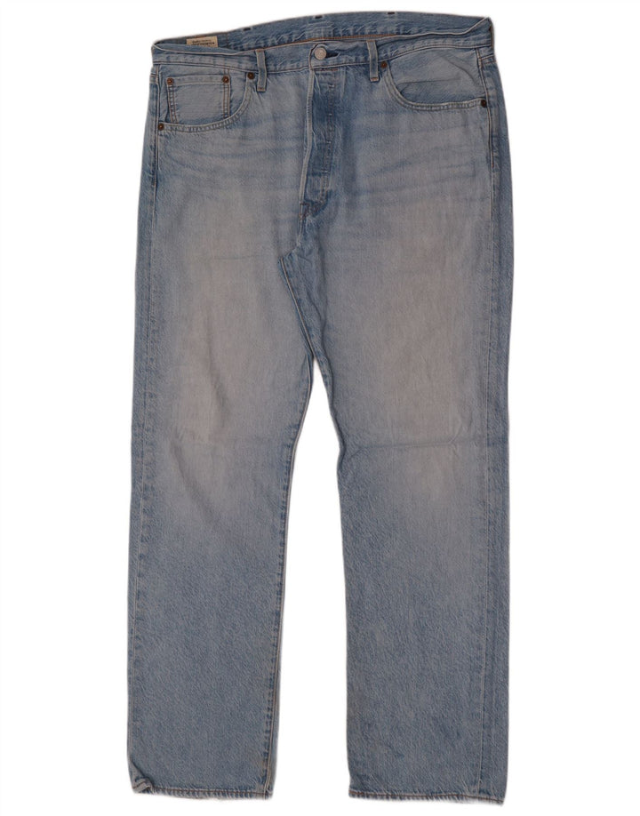 Levi's Herre 501 lige jeans W38 L32 blå bomuld