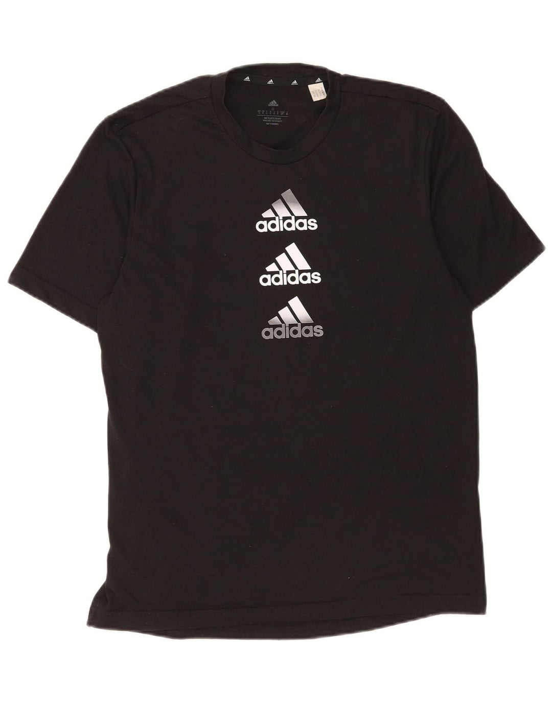 Adidas Herre Aeroready Grafisk T-Shirt Top Lille Sort Polyester