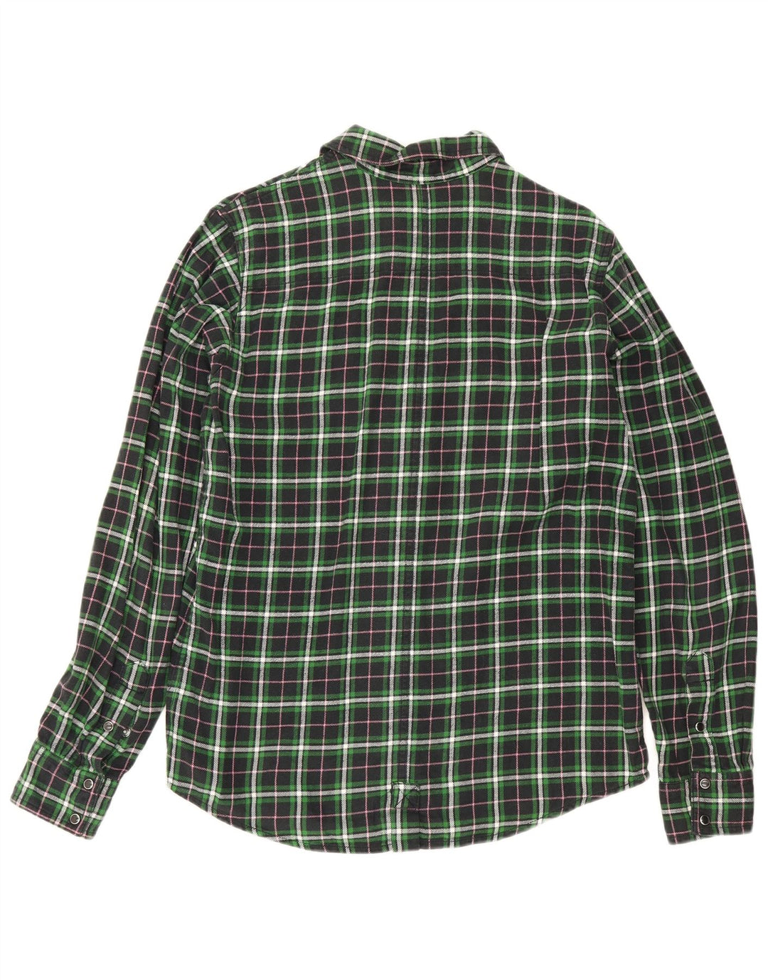 Dickies herre flannelskjorte stor grøn ternet bomuld