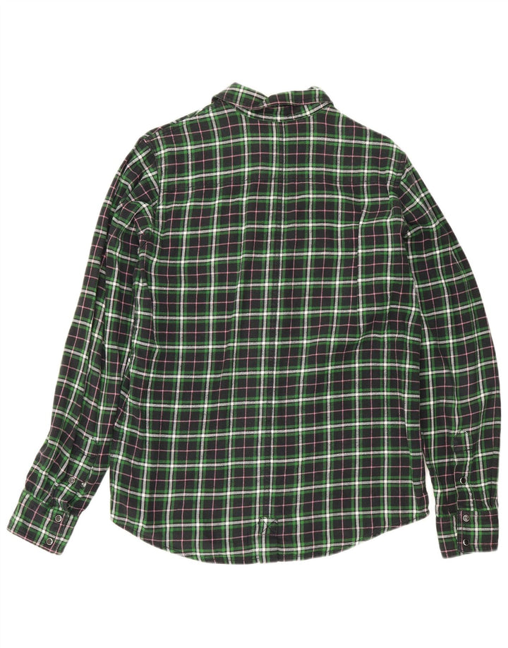 Dickies herre flannelskjorte stor grøn ternet bomuld