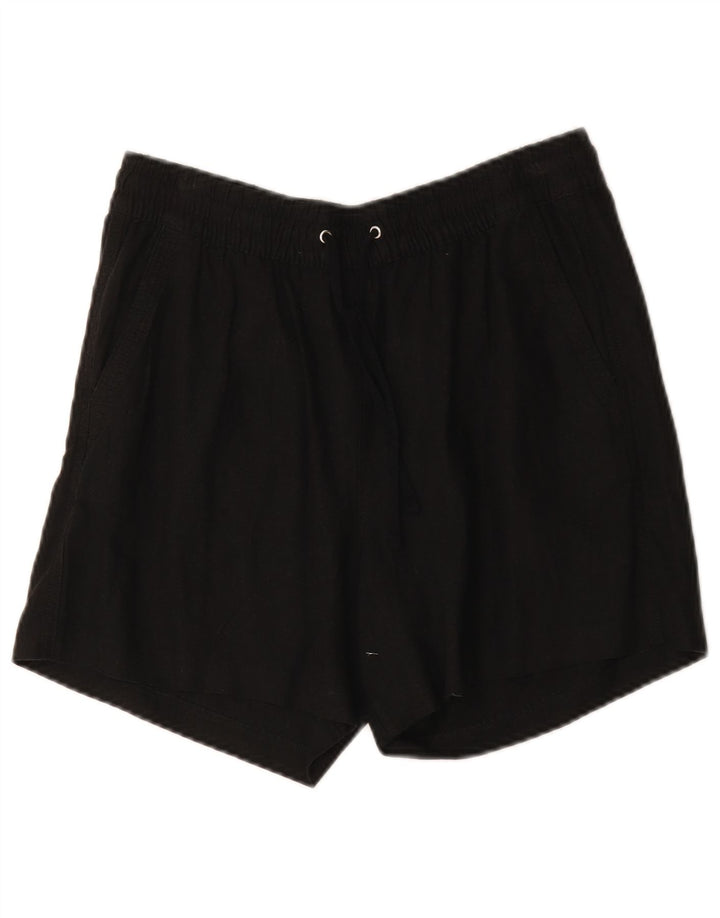 Marks & Spencer Chino Shorts til kvinder UK 12 Medium W30 Black Linen