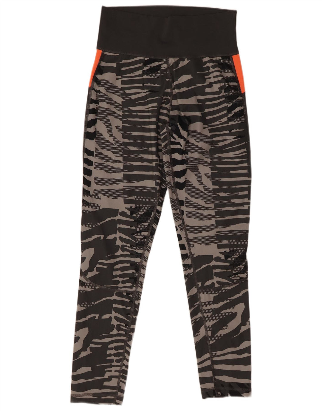 Adidas Womens Climalite Leggings UK 12 Medium Grey Animal Print