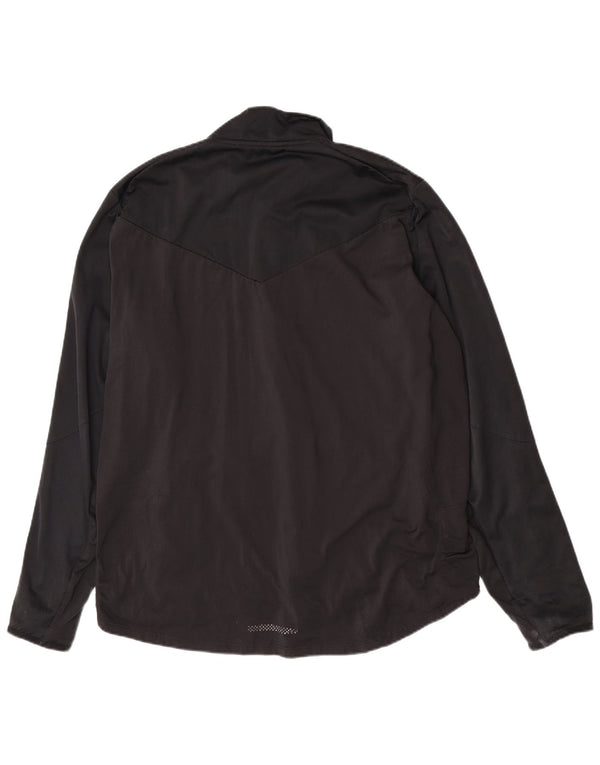 Nike Dame Dri Fit træningsdragt Topjakke UK 18 XL Sort Polyester