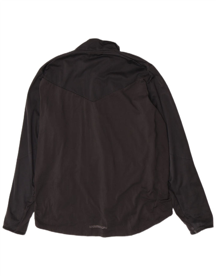 Nike Dame Dri Fit træningsdragt Topjakke UK 18 XL Sort Polyester