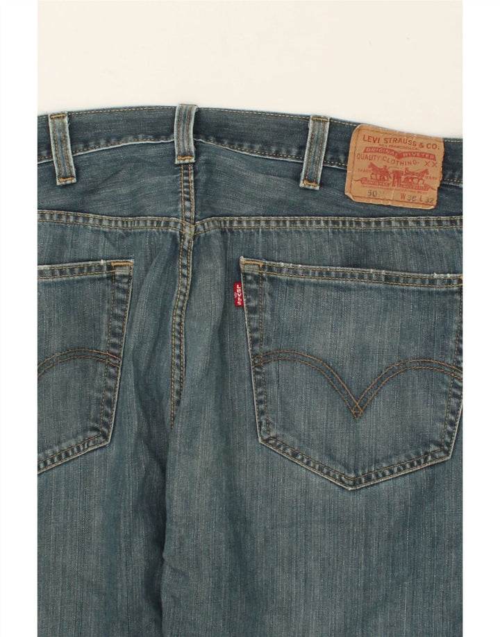 LEVI'S Herre 501 Straight Jeans W38 L26 Blå Bomuld