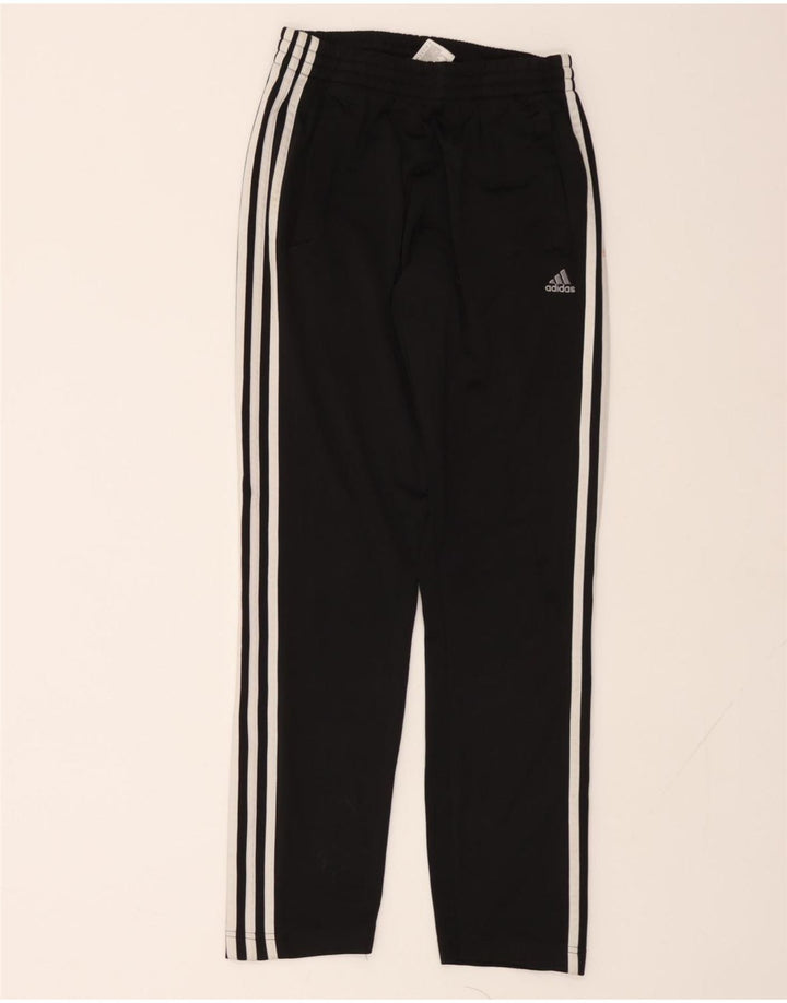 ADIDAS Boys Clima 365 Tracksuit Trousers 13-14 Years  Black Polyester Vintage Adidas and Second-Hand Adidas from Messina Hembry 